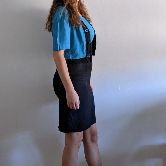 1980's Colour Block Dress Set - Picture 7 of 9